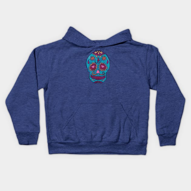 Calavera I Kids Hoodie by InkedinRed